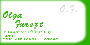 olga furszt business card